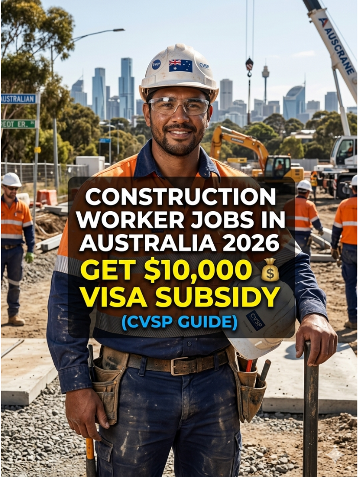 construction worker jobs in australia 2026 – get $10,000 visa subsidy (cvsp guide)