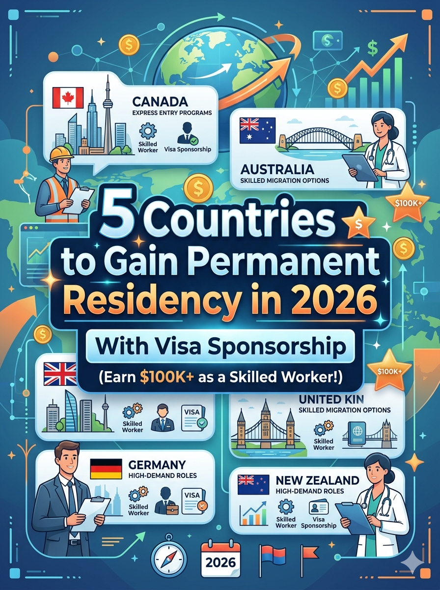 5 Countries to Gain Permanent Residency in 2026 With Visa Sponsorship (Earn $100K+ as a Skilled Worker!) gemini generated image 1hbqmf1hbqmf1hbq