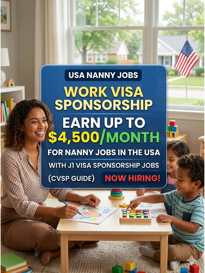 work visa sponsorship for nanny jobs in the usa (now hiring) j1 visa sponsorship jobs 2026